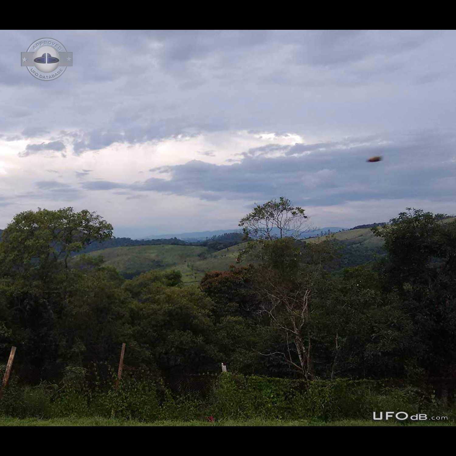 UFO Caught on camera but not seen - Marmelo Pernambuco Brazil 2015 UFO Picture #771-1