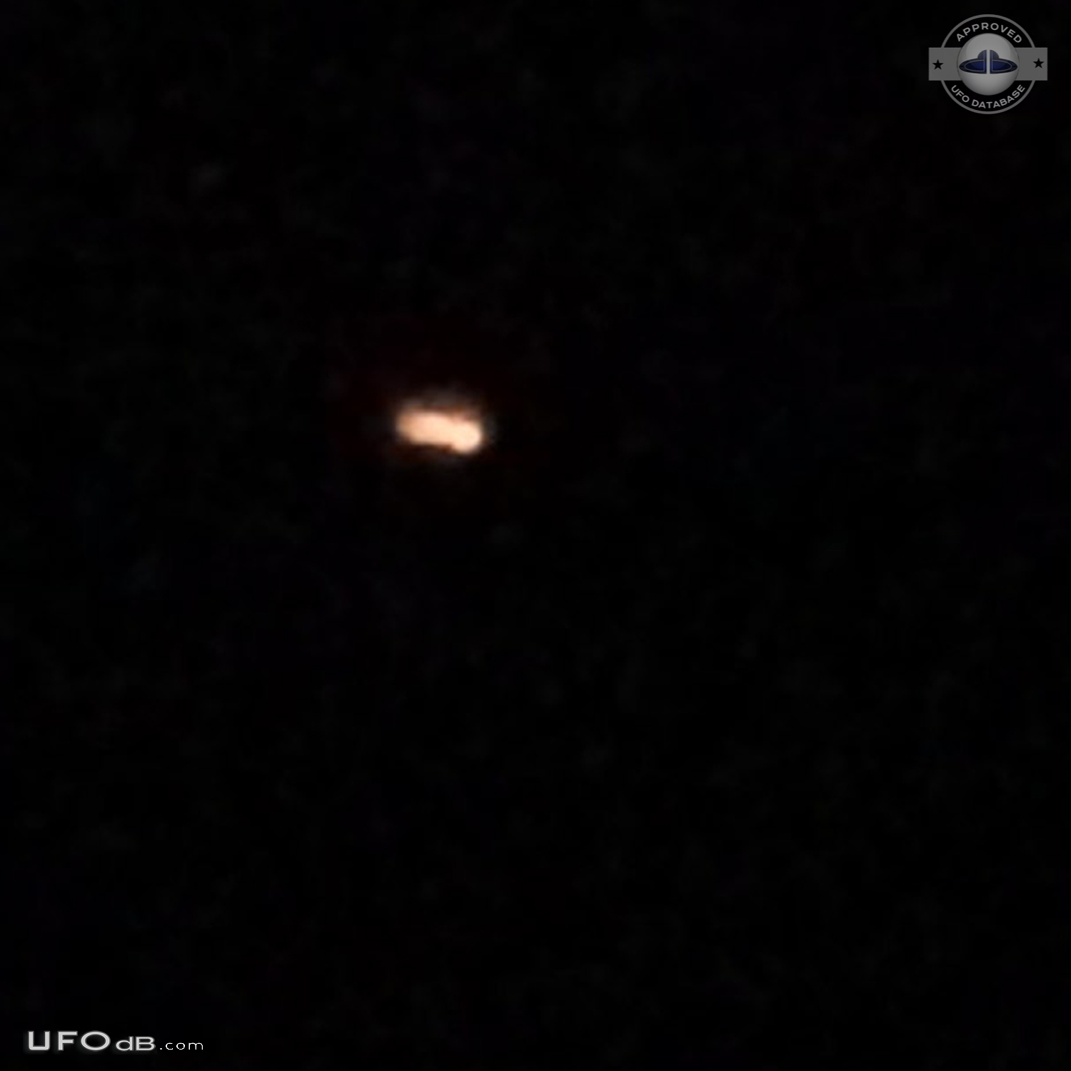 Orange fire like UFO veered left and right like an s curve Delaware US UFO Picture #829-2