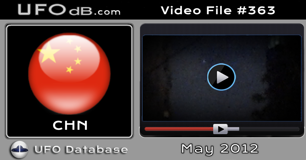 747 Captain notice UFO strange movements while in Shanghai, China 2012