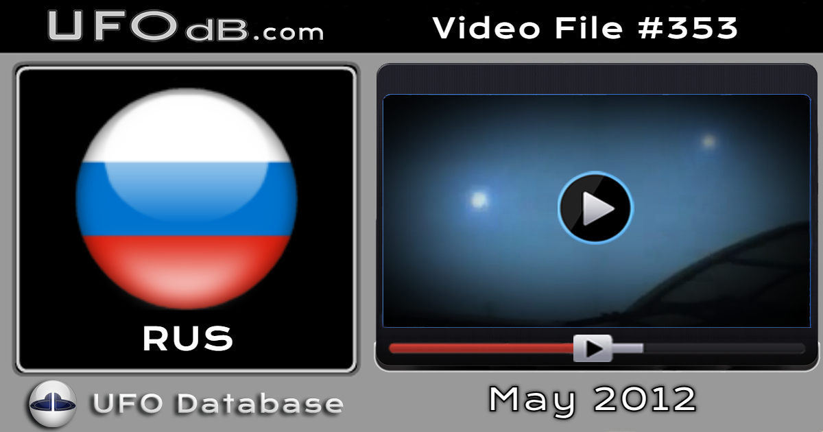 Bright Sparkling UFOs in the sky caught on video in Russia - 2012