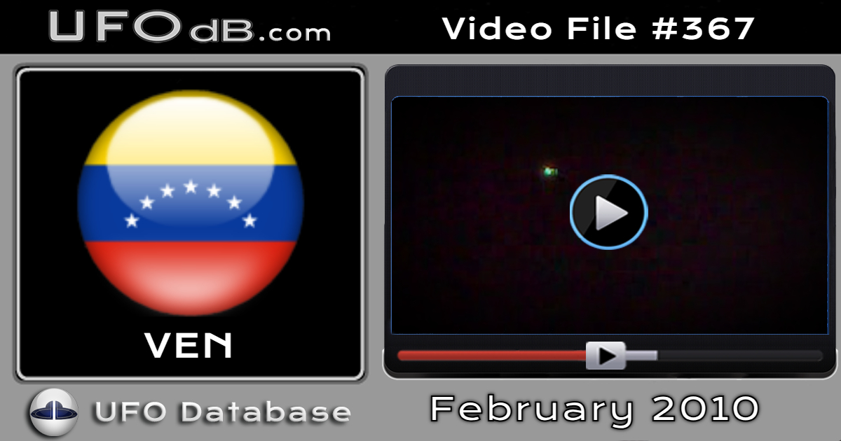 Intense White Light UFO caught on video over Caracas Venezuela 2010