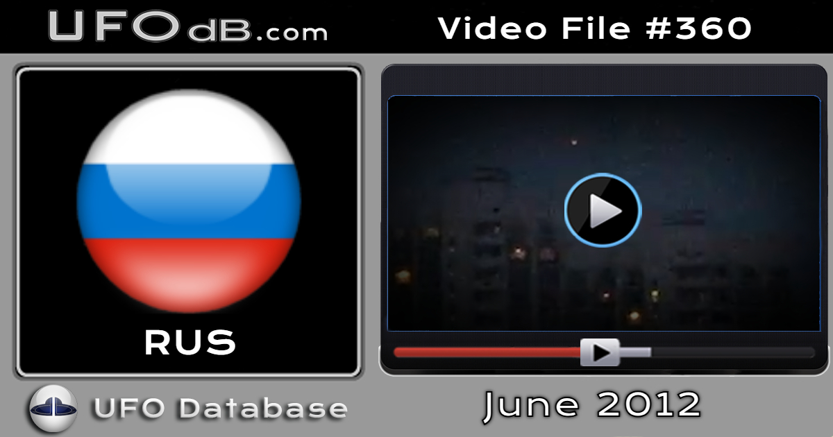 Second wave of UFO fleet over Moscow, Russia caught on video - 2012