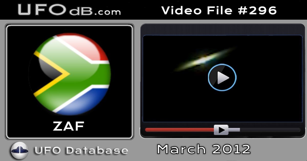 UFO light in Venda homeland of South Africa caught on video - 2012