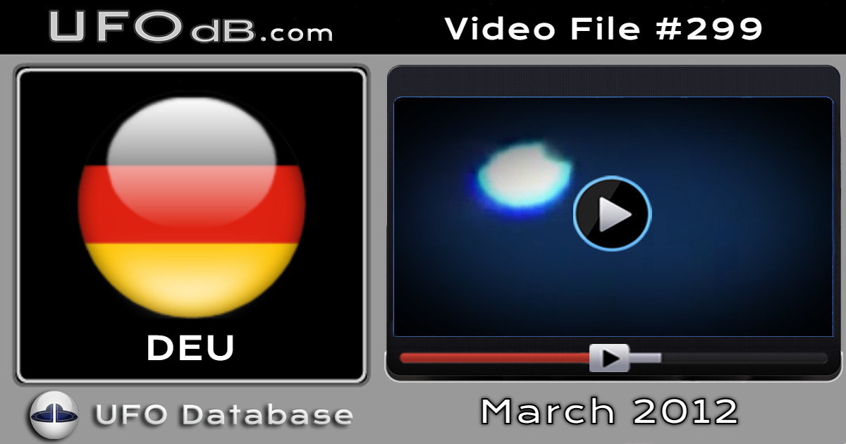 White Orb UFO sighting and video in Munich in Bavaria, Germany - 2012