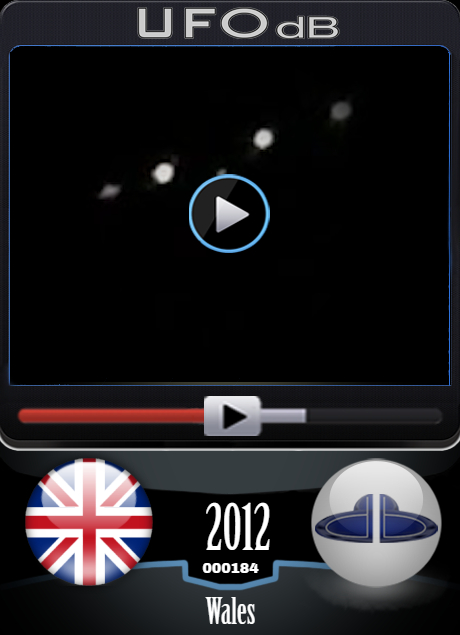 Boys from Wales sees a UFO over houses and get it on video - 2012 UFO CARD Number 184
